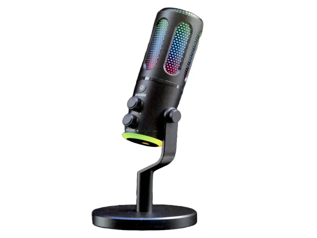[CPU MiC-78] Microphone Desktop USB WITH RGB BREATH LIGHT | Hamza Traders